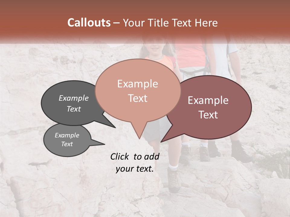 A Group Of People Standing On Top Of A Mountain PowerPoint Template