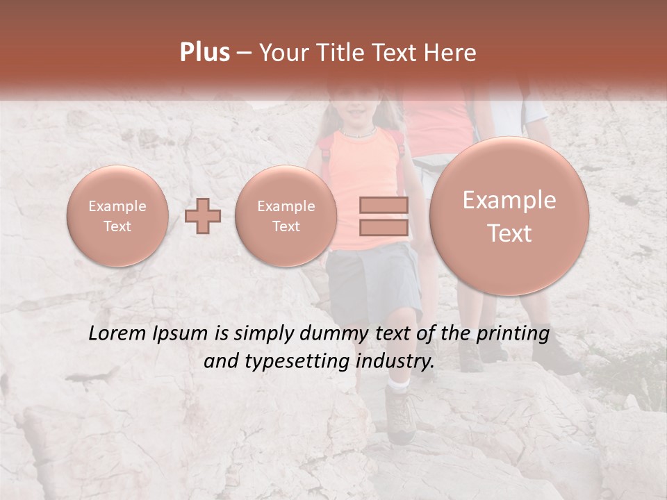 A Group Of People Standing On Top Of A Mountain PowerPoint Template