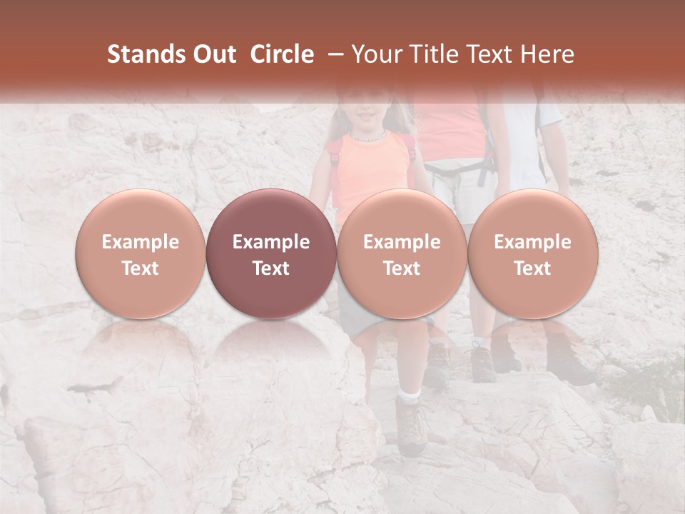 A Group Of People Standing On Top Of A Mountain PowerPoint Template