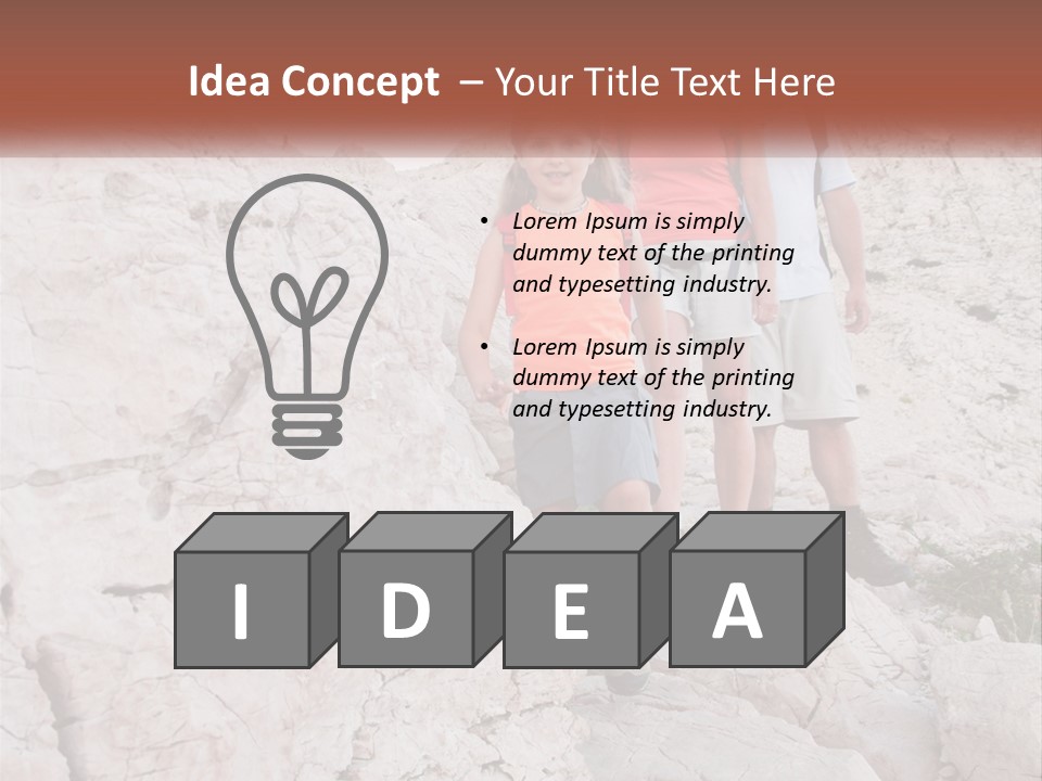 A Group Of People Standing On Top Of A Mountain PowerPoint Template