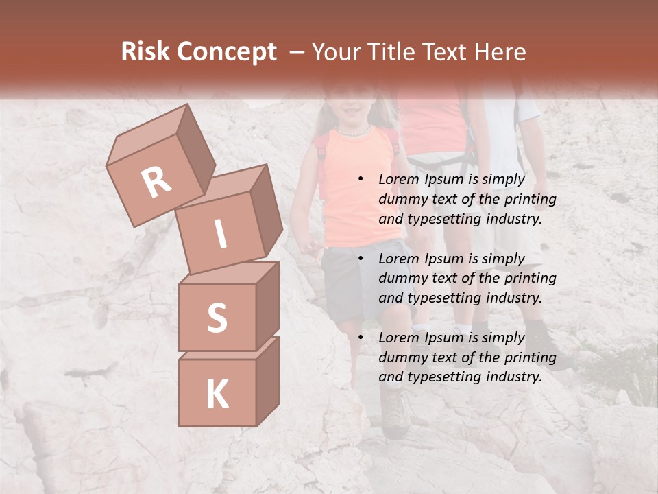 A Group Of People Standing On Top Of A Mountain PowerPoint Template