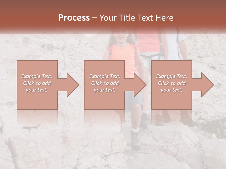 A Group Of People Standing On Top Of A Mountain PowerPoint Template