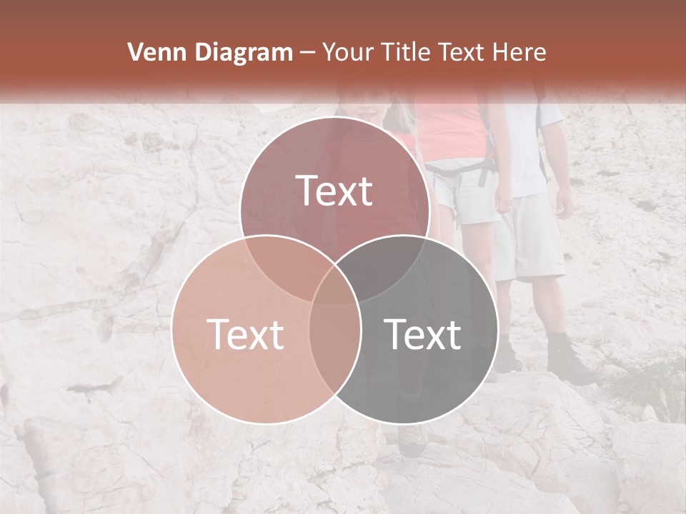 A Group Of People Standing On Top Of A Mountain PowerPoint Template