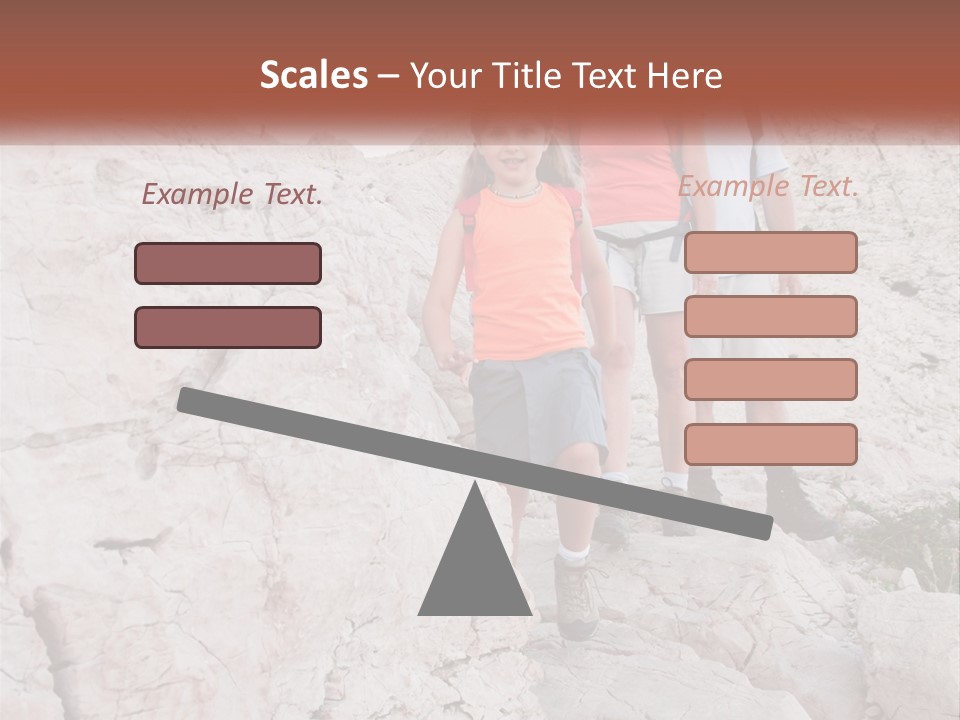 A Group Of People Standing On Top Of A Mountain PowerPoint Template