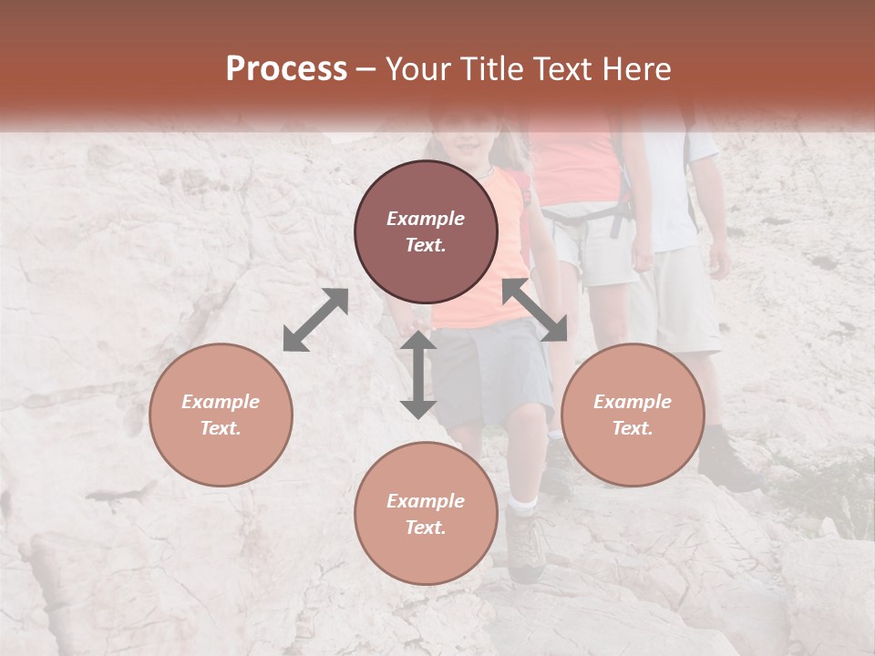 A Group Of People Standing On Top Of A Mountain PowerPoint Template