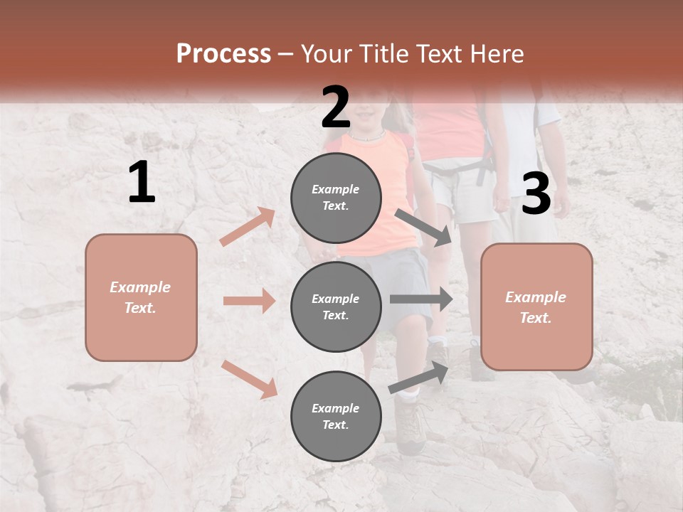 A Group Of People Standing On Top Of A Mountain PowerPoint Template