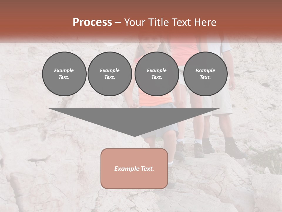 A Group Of People Standing On Top Of A Mountain PowerPoint Template