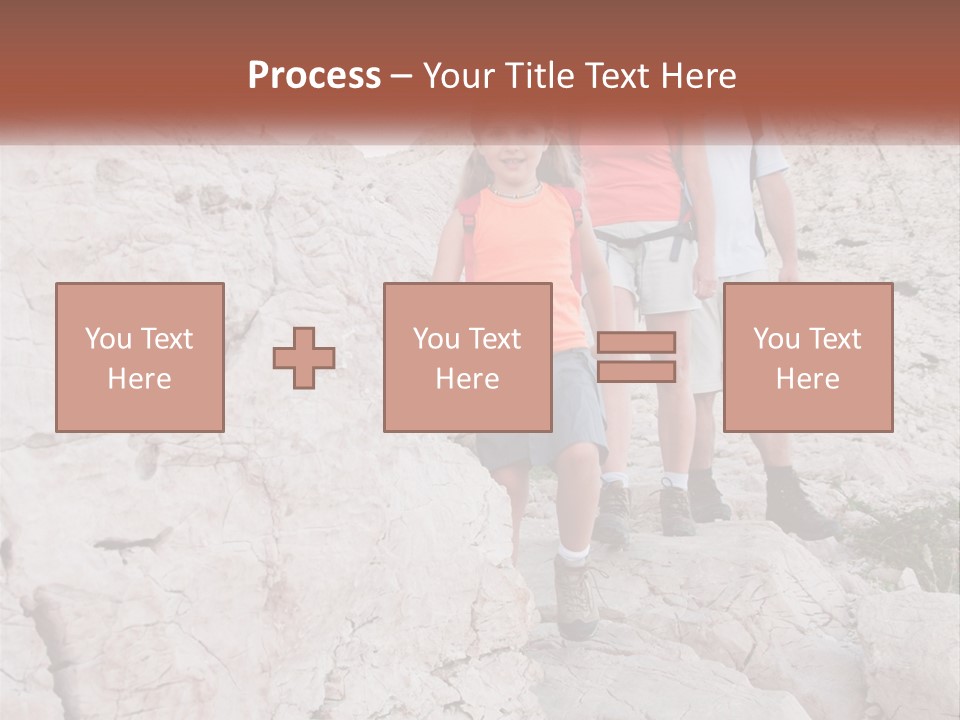 A Group Of People Standing On Top Of A Mountain PowerPoint Template