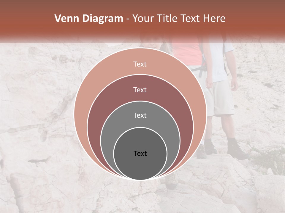 A Group Of People Standing On Top Of A Mountain PowerPoint Template