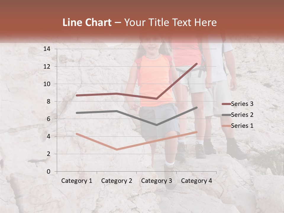 A Group Of People Standing On Top Of A Mountain PowerPoint Template