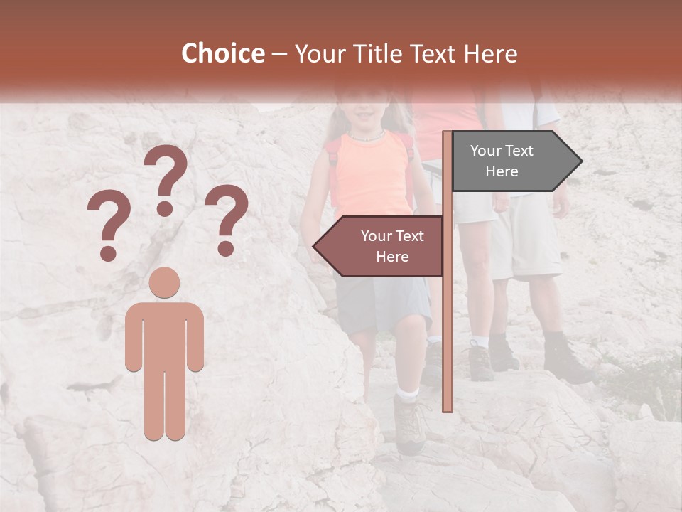 A Group Of People Standing On Top Of A Mountain PowerPoint Template