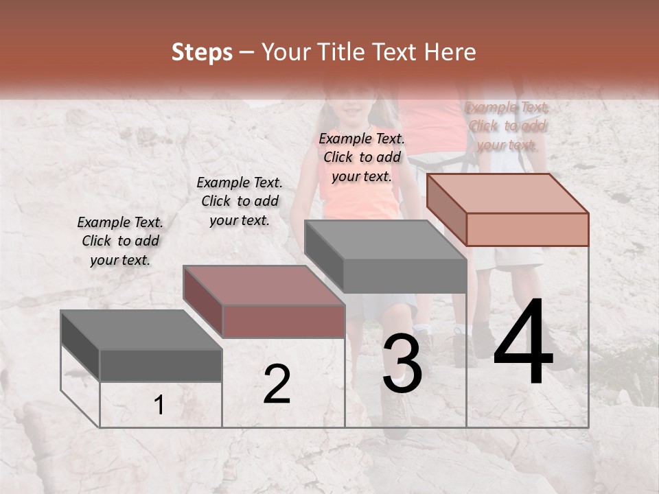 A Group Of People Standing On Top Of A Mountain PowerPoint Template