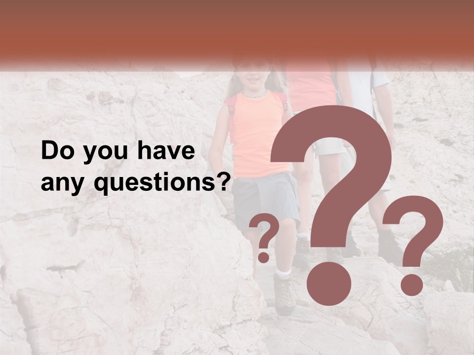 A Group Of People Standing On Top Of A Mountain PowerPoint Template