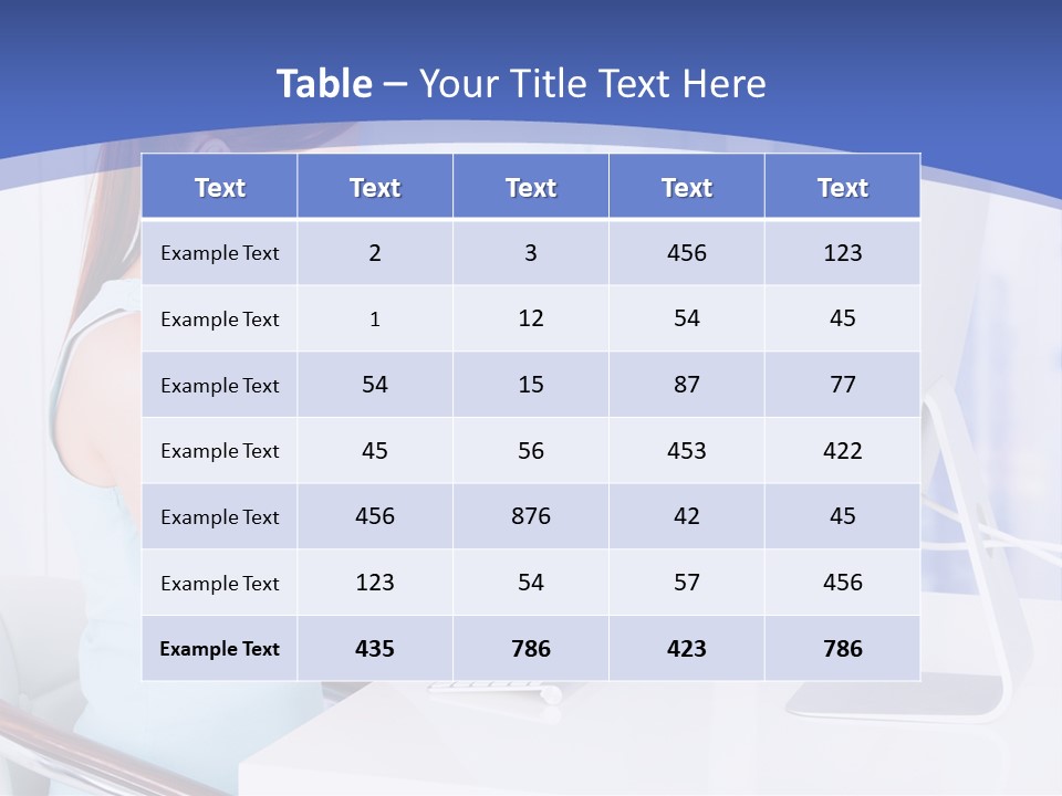 A Woman Is Putting A Shoe On A Computer Screen PowerPoint Template
