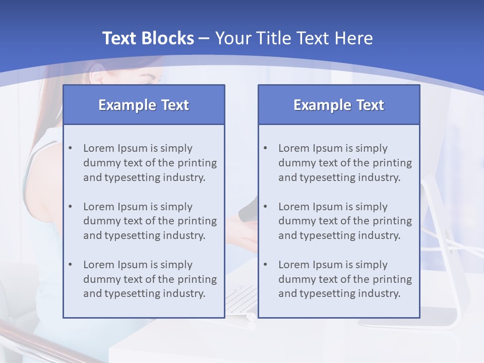 A Woman Is Putting A Shoe On A Computer Screen PowerPoint Template
