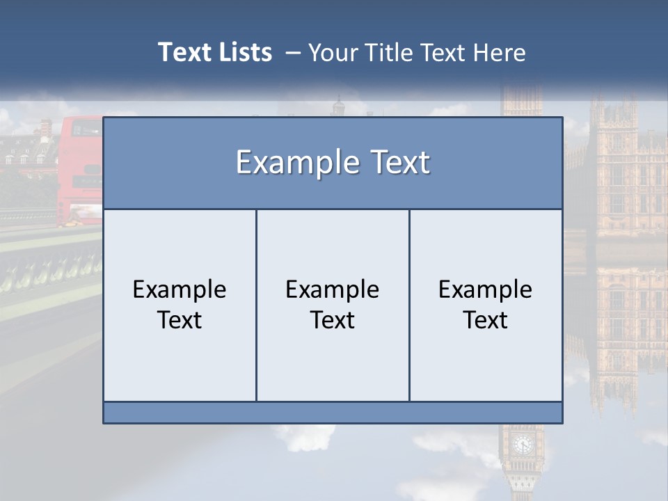 A Red Double Decker Bus Driving Over A Bridge PowerPoint Template