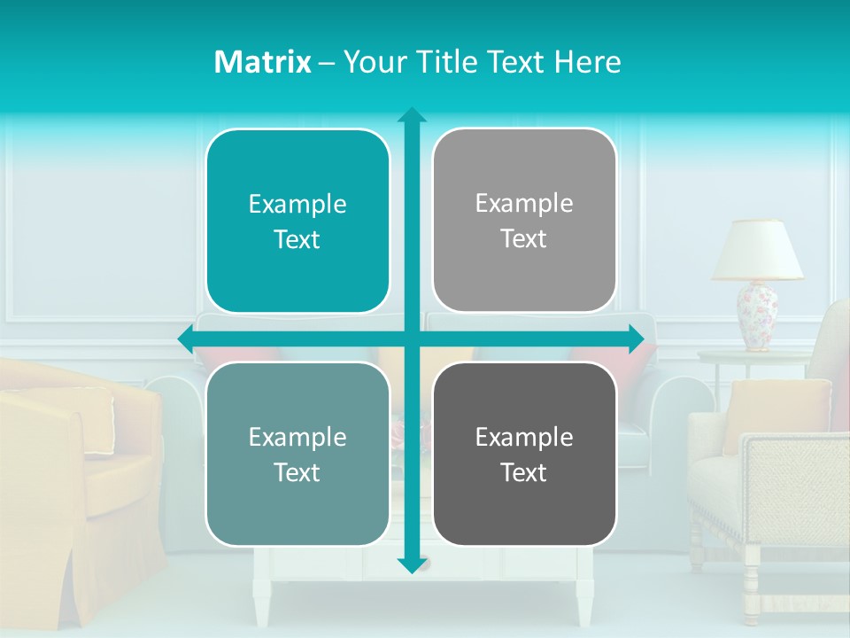A Living Room With Couches, Chairs And A Coffee Table PowerPoint Template