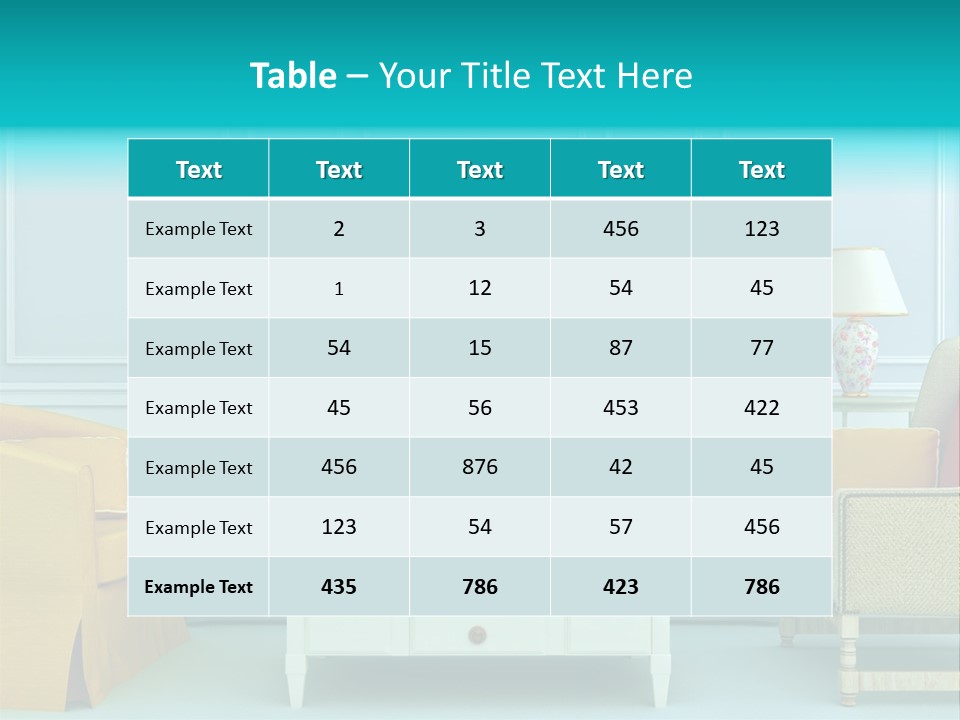A Living Room With Couches, Chairs And A Coffee Table PowerPoint Template