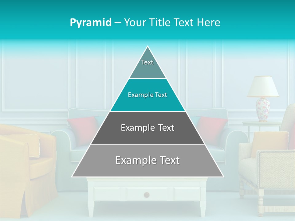 A Living Room With Couches, Chairs And A Coffee Table PowerPoint Template