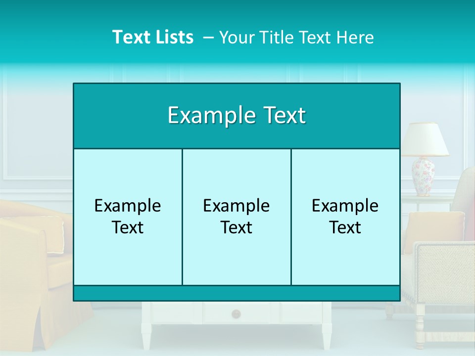 A Living Room With Couches, Chairs And A Coffee Table PowerPoint Template