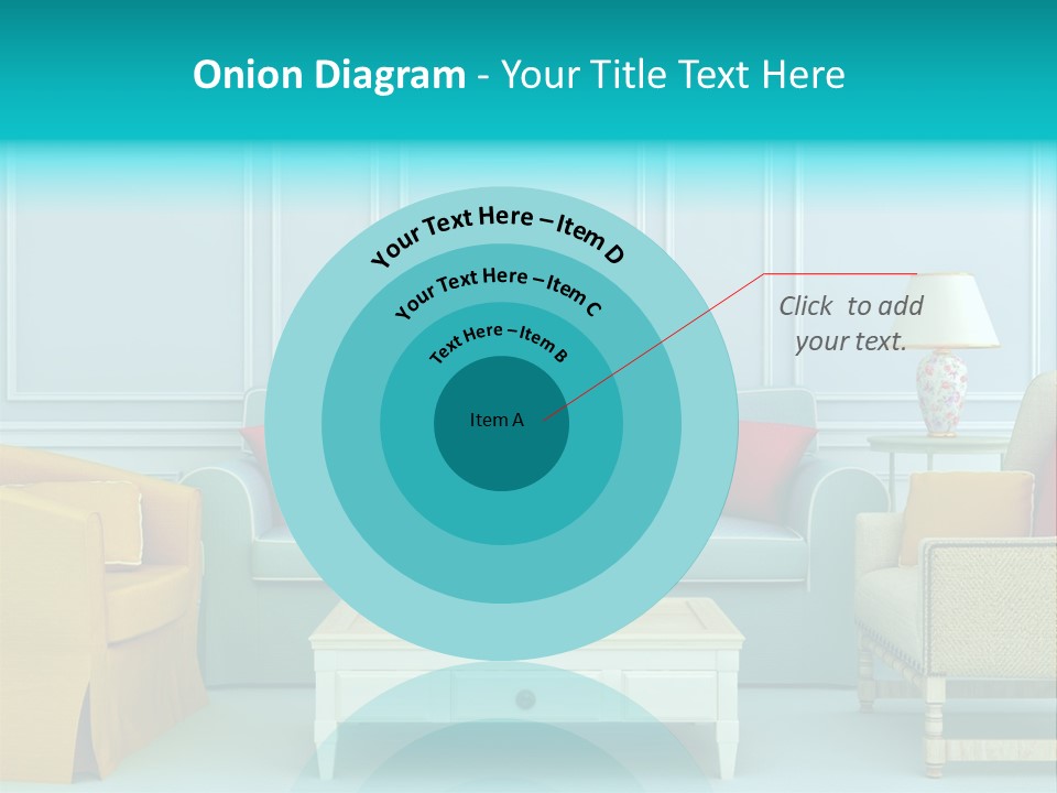 A Living Room With Couches, Chairs And A Coffee Table PowerPoint Template