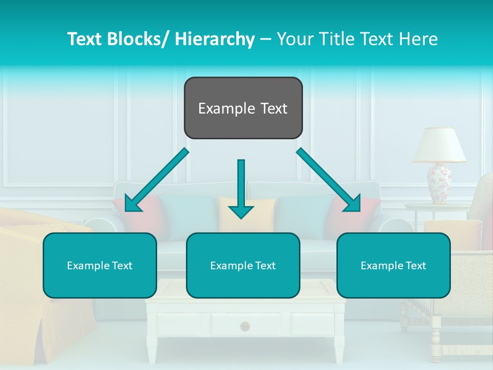 A Living Room With Couches, Chairs And A Coffee Table PowerPoint Template