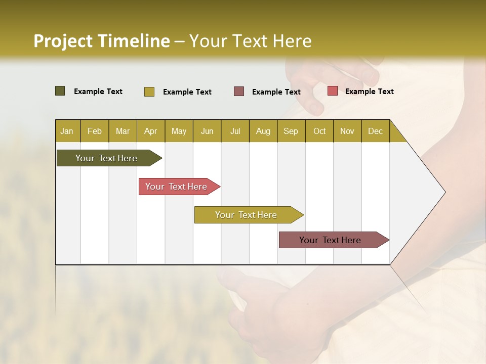 A Pregnant Woman Holding Her Belly In A Field PowerPoint Template