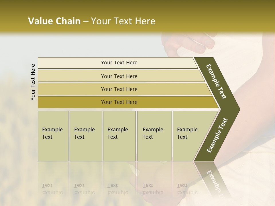 A Pregnant Woman Holding Her Belly In A Field PowerPoint Template
