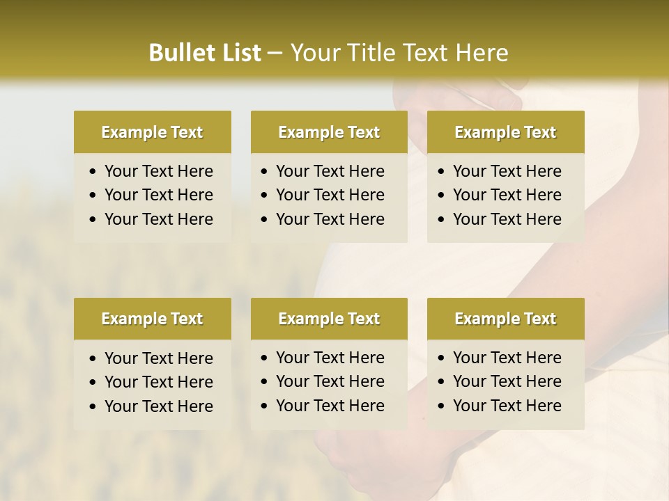 A Pregnant Woman Holding Her Belly In A Field PowerPoint Template