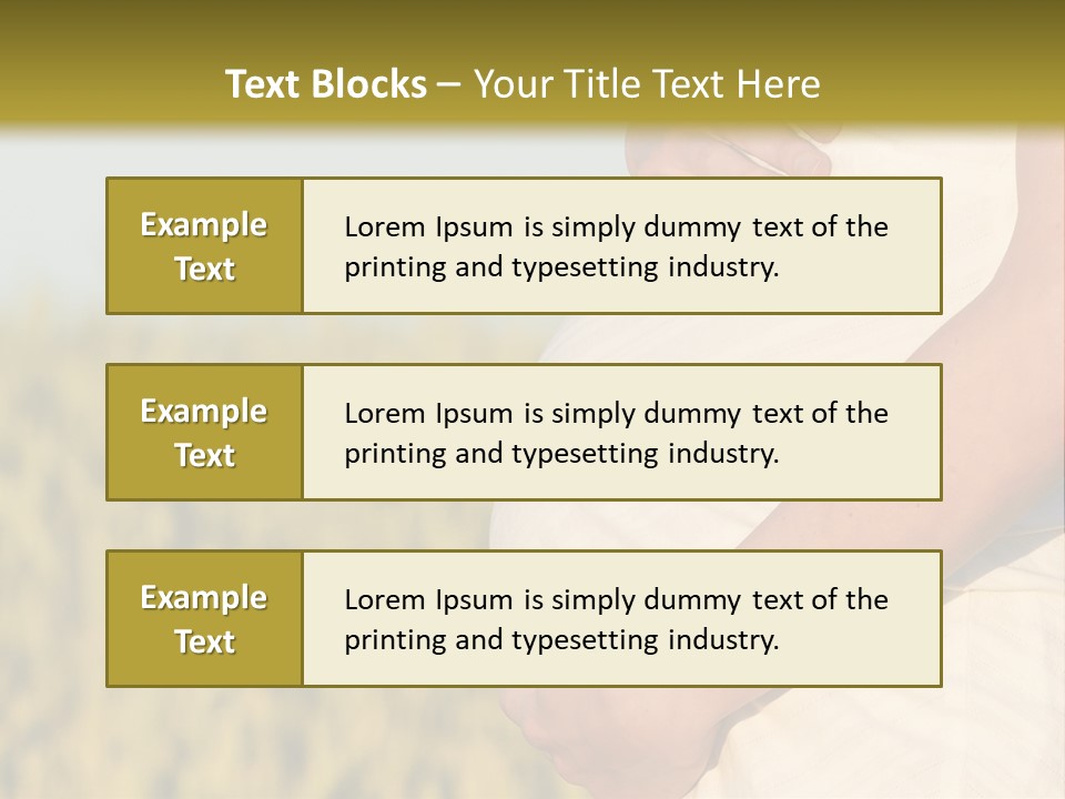 A Pregnant Woman Holding Her Belly In A Field PowerPoint Template