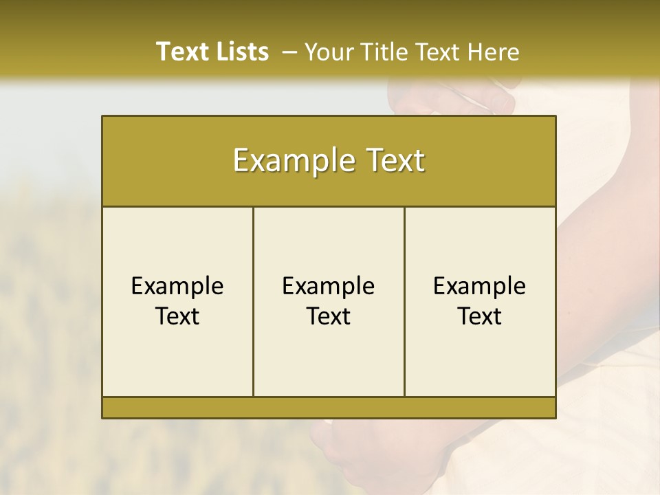 A Pregnant Woman Holding Her Belly In A Field PowerPoint Template