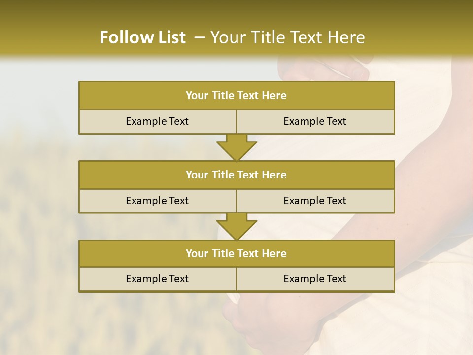 A Pregnant Woman Holding Her Belly In A Field PowerPoint Template