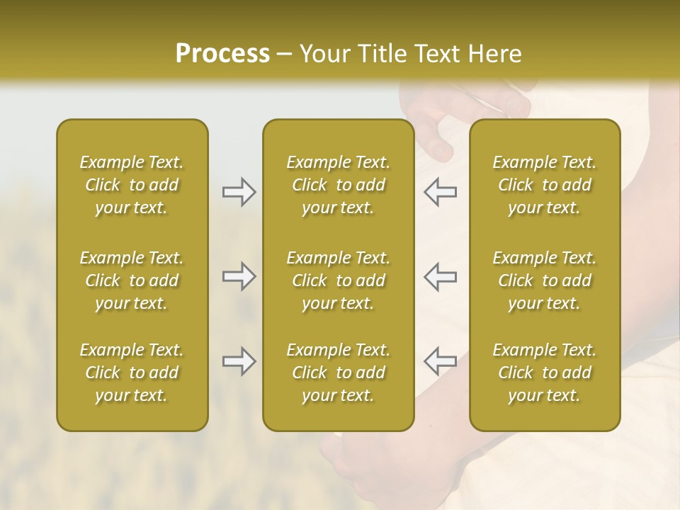 A Pregnant Woman Holding Her Belly In A Field PowerPoint Template
