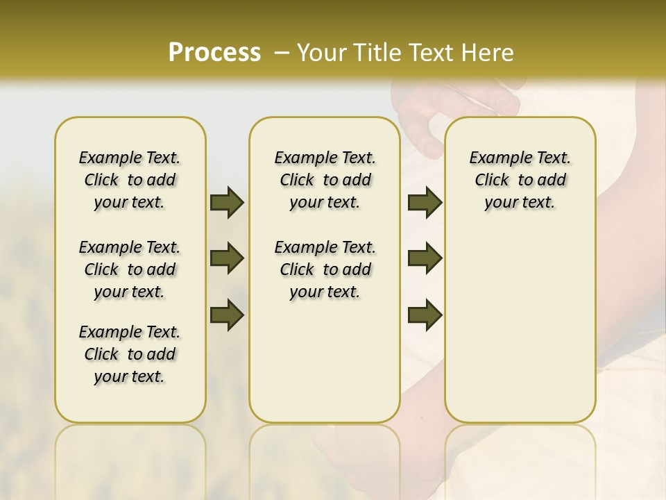 A Pregnant Woman Holding Her Belly In A Field PowerPoint Template