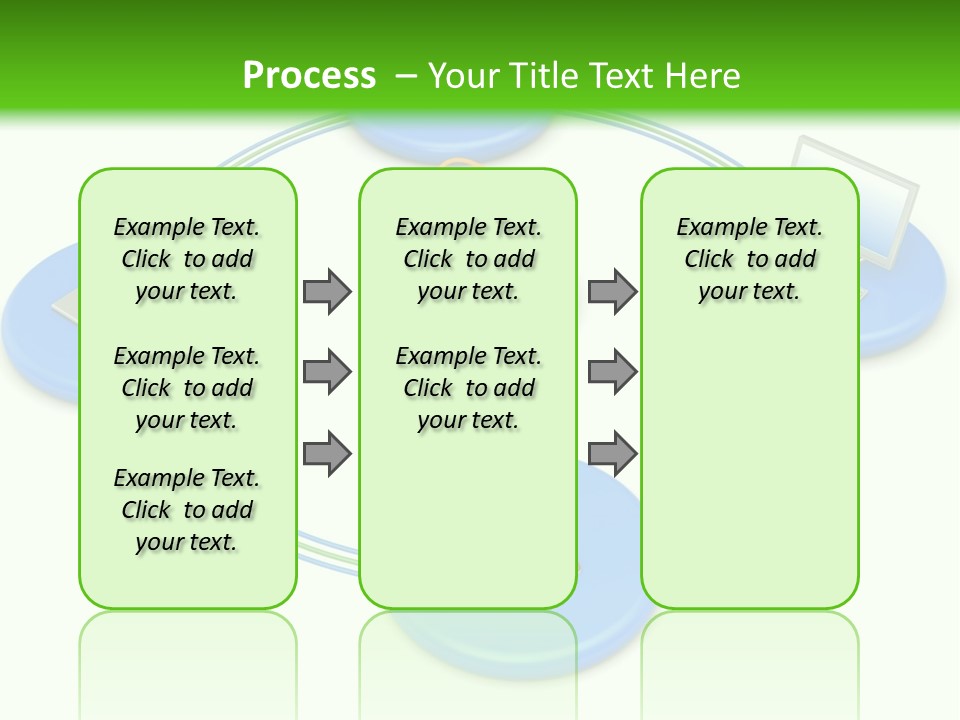 A Circular Diagram With Laptops On It PowerPoint Template