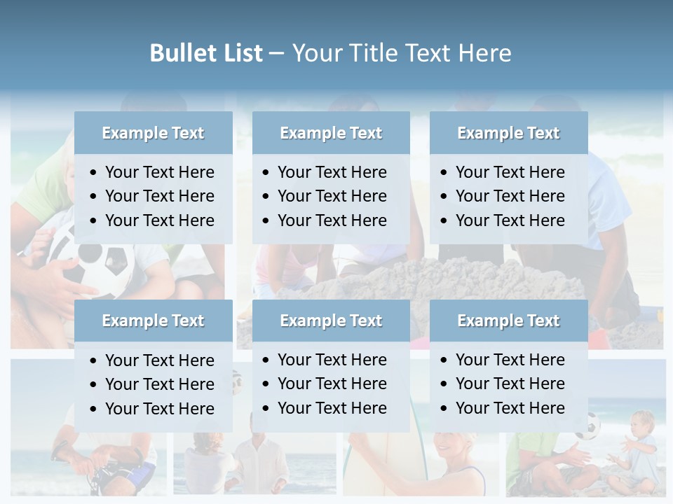 A Collage Of Photos Of A Family Playing With A Soccer Ball PowerPoint Template