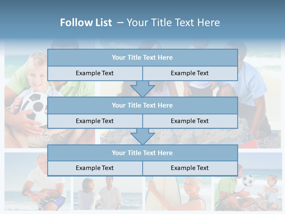 A Collage Of Photos Of A Family Playing With A Soccer Ball PowerPoint Template