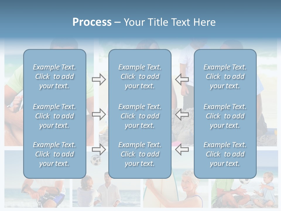 A Collage Of Photos Of A Family Playing With A Soccer Ball PowerPoint Template
