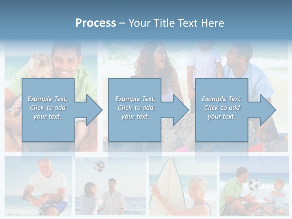 A Collage Of Photos Of A Family Playing With A Soccer Ball PowerPoint Template