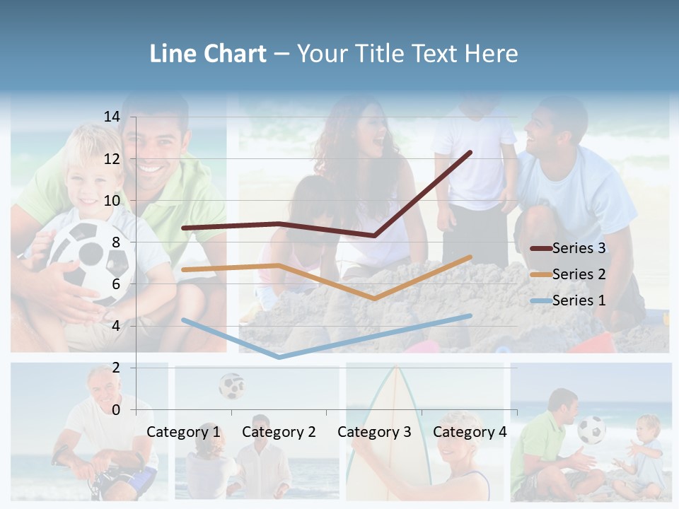 A Collage Of Photos Of A Family Playing With A Soccer Ball PowerPoint Template