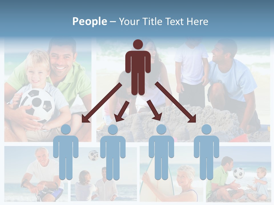 A Collage Of Photos Of A Family Playing With A Soccer Ball PowerPoint Template