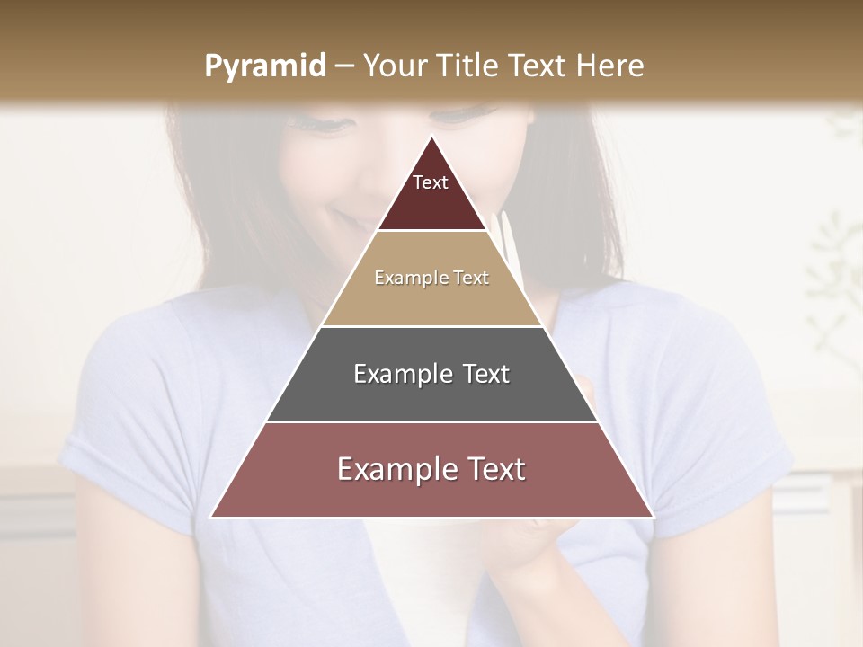 A Woman Sitting At A Table Eating Food PowerPoint Template