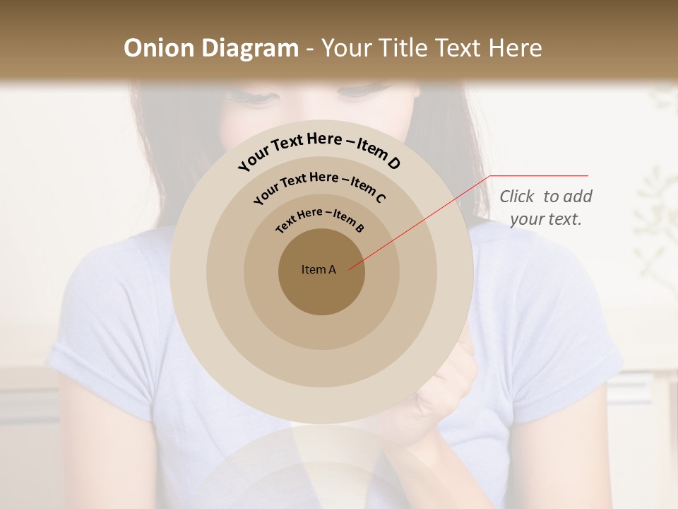 A Woman Sitting At A Table Eating Food PowerPoint Template