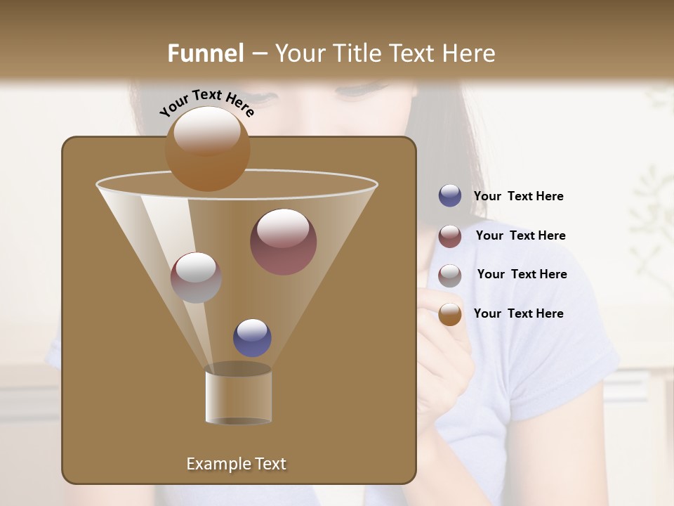 A Woman Sitting At A Table Eating Food PowerPoint Template