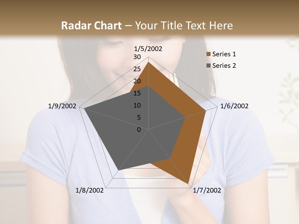 A Woman Sitting At A Table Eating Food PowerPoint Template