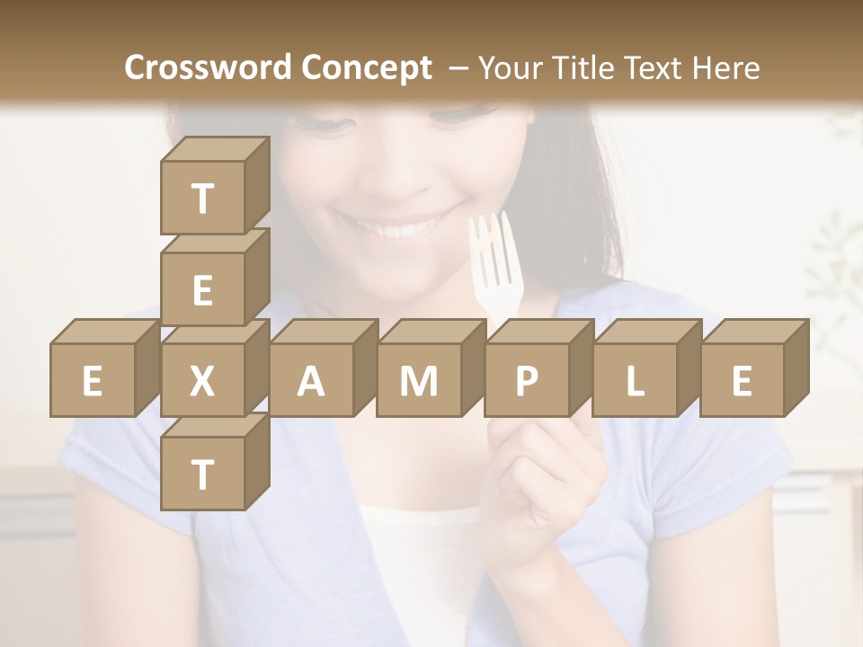 A Woman Sitting At A Table Eating Food PowerPoint Template