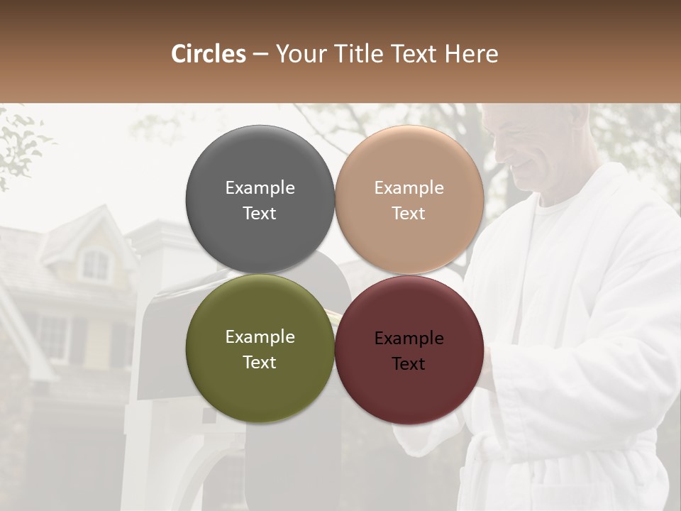 A Man Putting A Piece Of Paper Into A Mailbox PowerPoint Template