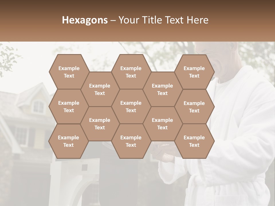 A Man Putting A Piece Of Paper Into A Mailbox PowerPoint Template