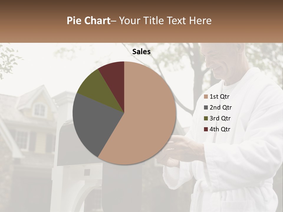 A Man Putting A Piece Of Paper Into A Mailbox PowerPoint Template