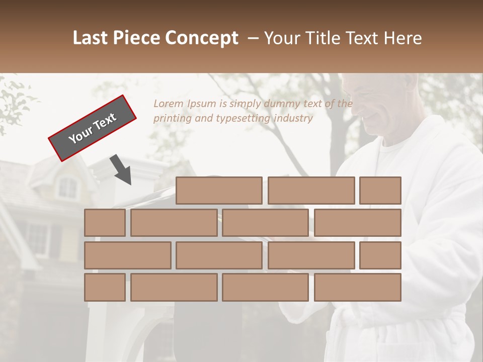 A Man Putting A Piece Of Paper Into A Mailbox PowerPoint Template